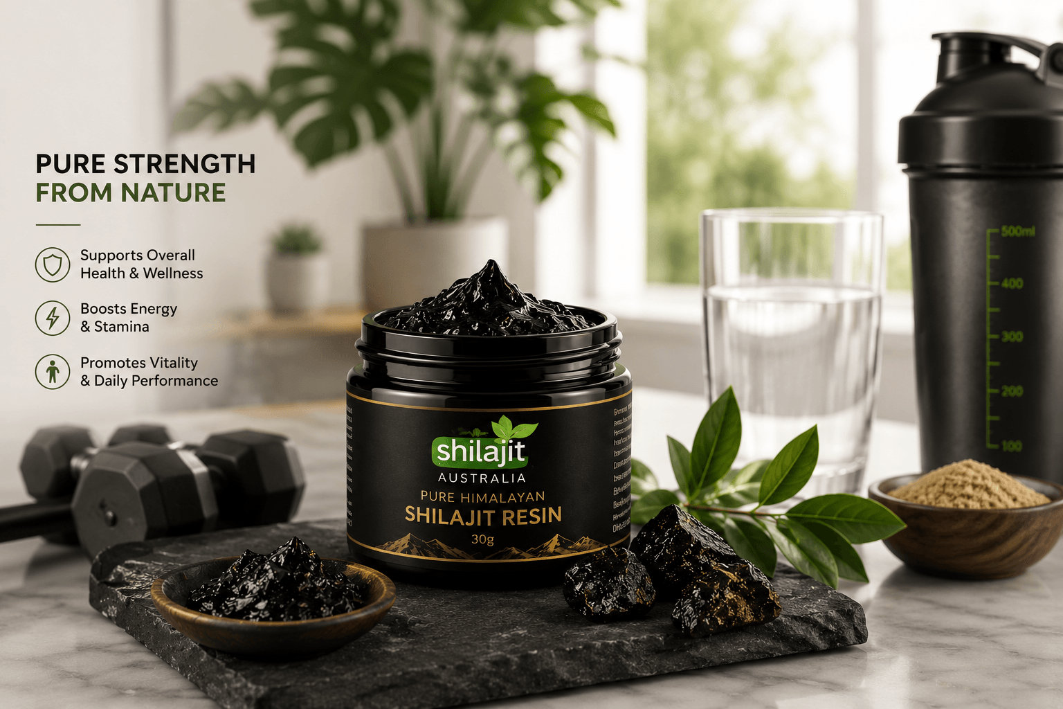 Pure Shilajit Resin Boost Energy, Vitality & Overall Health