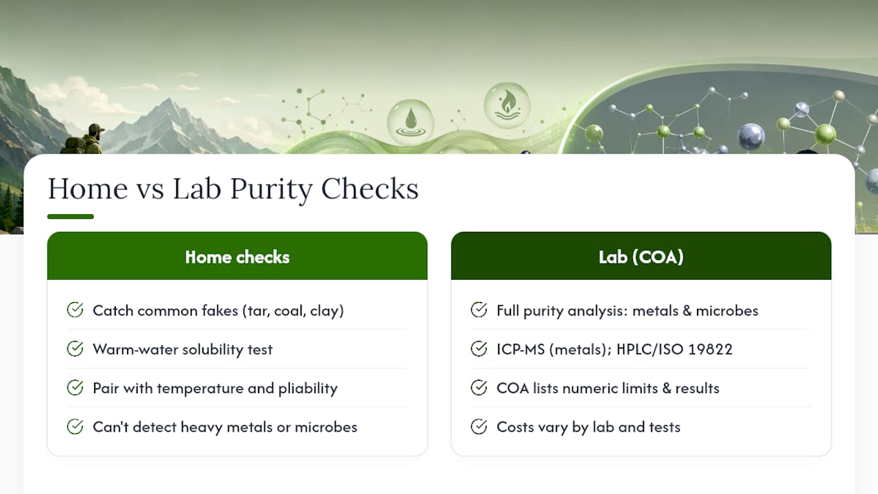 Frequently Asked Questions About Shilajit Purity Testing — overview diagram