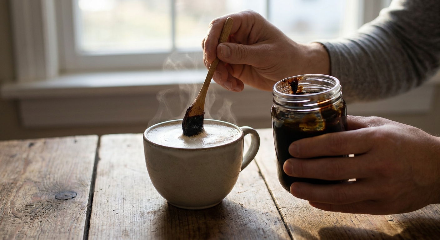 How to mix shilajit resin in warm milk