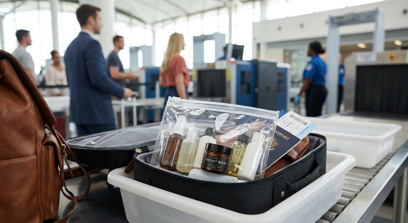 How to travel with shilajit resin through airports