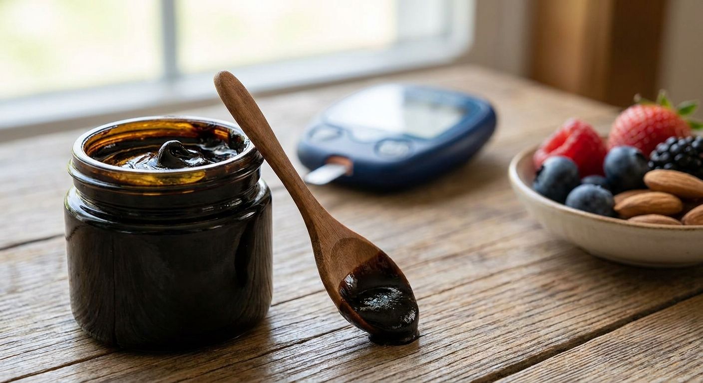 Shilajit resin for blood sugar balance support