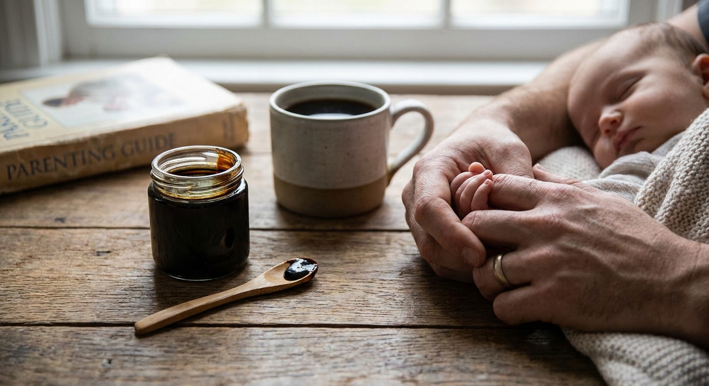 Shilajit resin for new dads coping with sleep deprivation