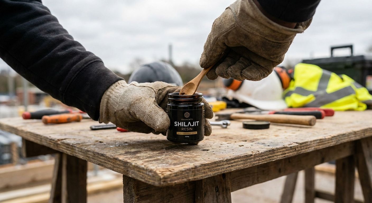 Shilajit resin for tradies on physically demanding jobs