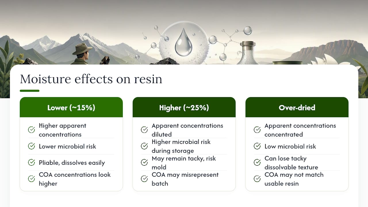 Water Content: The Number That Changes Everything Else — overview diagram