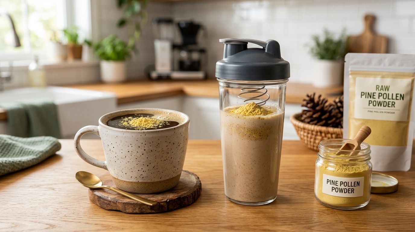 How to Use Pine Pollen Powder in Coffee & Shakes 2026