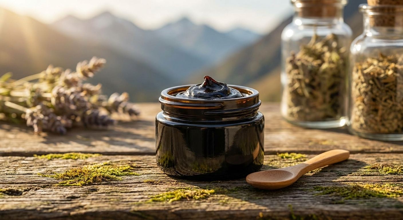 Shilajit resin for adrenal fatigue and cortisol balance